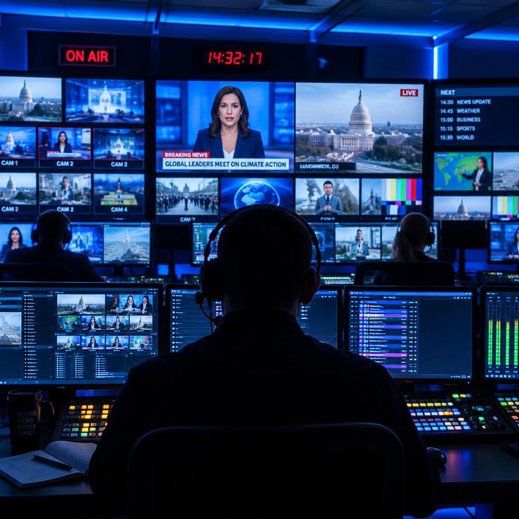 Sala de control de transmisiones de SuperCanal 33